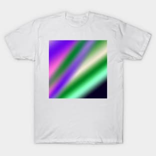 purple green white abstract texture art T-Shirt